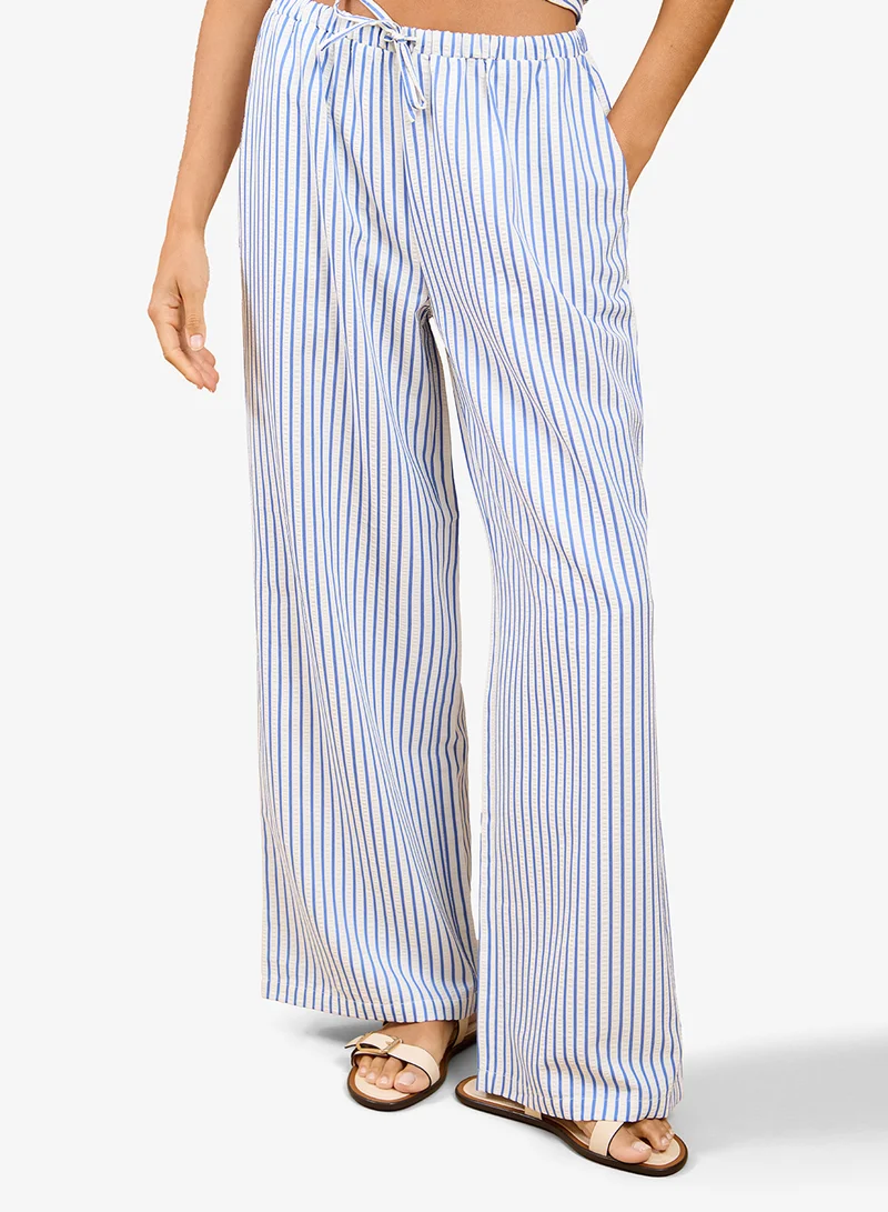 Little Mistress Blue Stripe Trouser